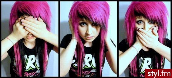 EMO Alternatywne Średnie Fryzury