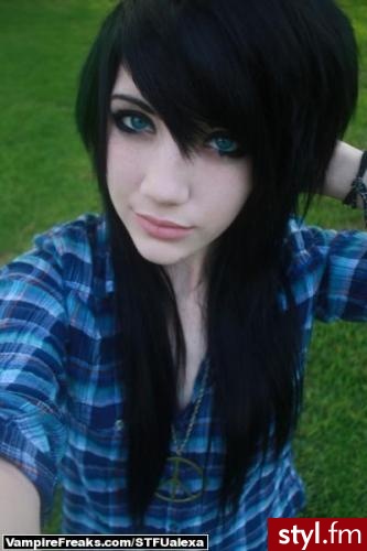 EMO Alternatywne Średnie Fryzury