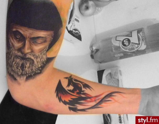 Story my life Saint Charbel Makhluf, Phoenix by Fire Cube Tattoo - Tatuaże