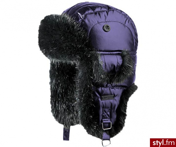 Barts czapka Down Kamikaze (Fioletowa, Dark Purple) - Nakrycia głowy Dodatki Moda