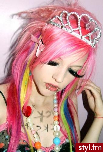 EMO Alternatywne Średnie Fryzury