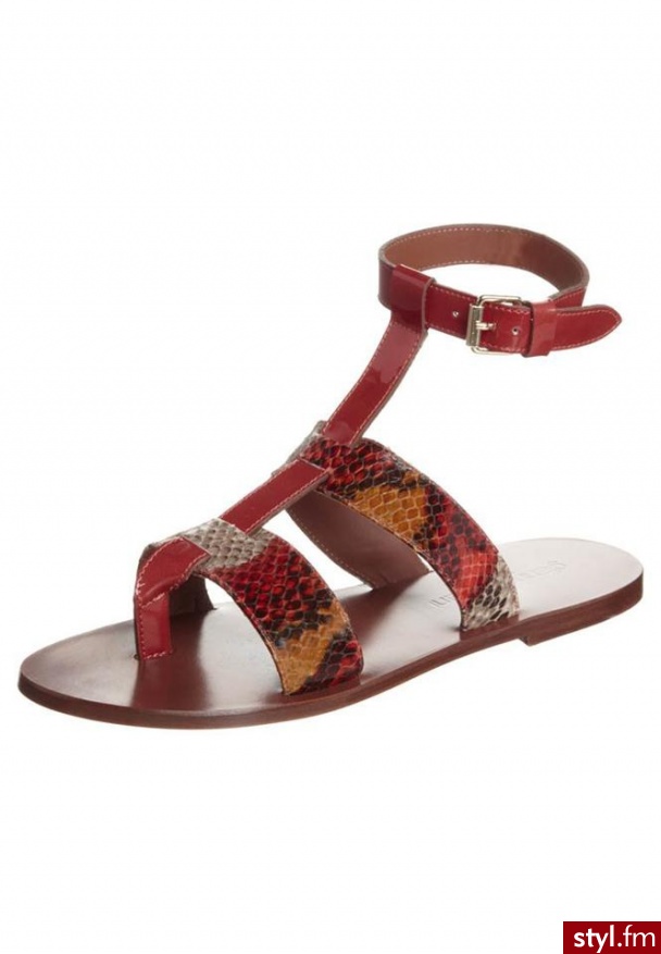 Gianna Meliani Japonki pomarańczowy - Klapki Buty Moda