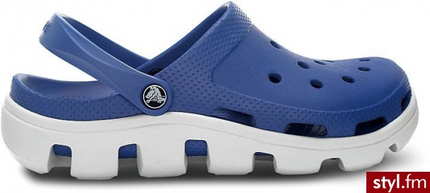 Crocs Duet Sport Clog Sea Blue/Oyster M12 - Klapki Buty Moda