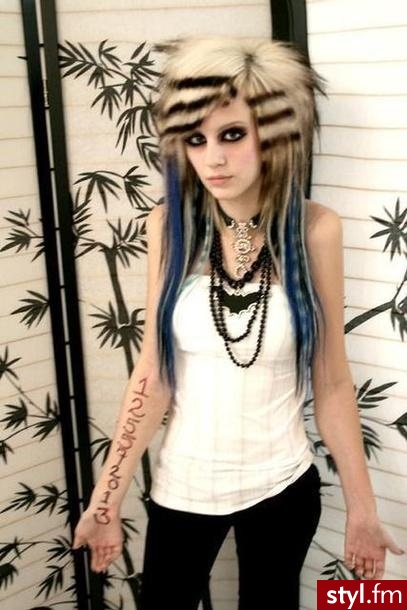 EMO Alternatywne Średnie Fryzury