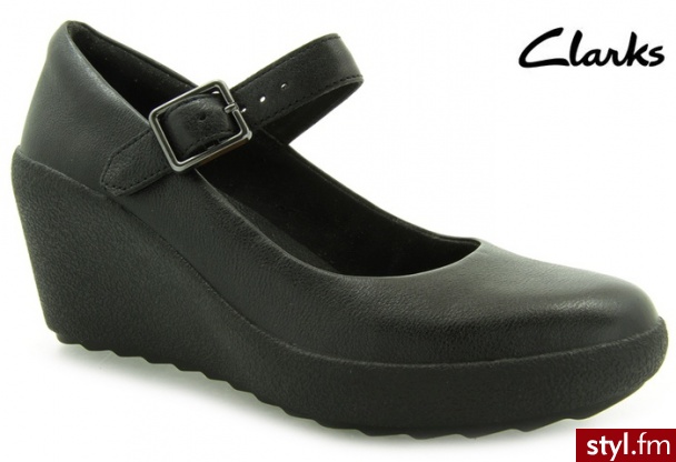 Clarks FLAKE BERRY BLACK - Koturny Buty Moda