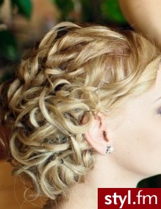 Blond Upięcie Kręcone Ślubne Długie Fryzury
