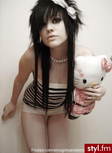 EMO Alternatywne Średnie Fryzury