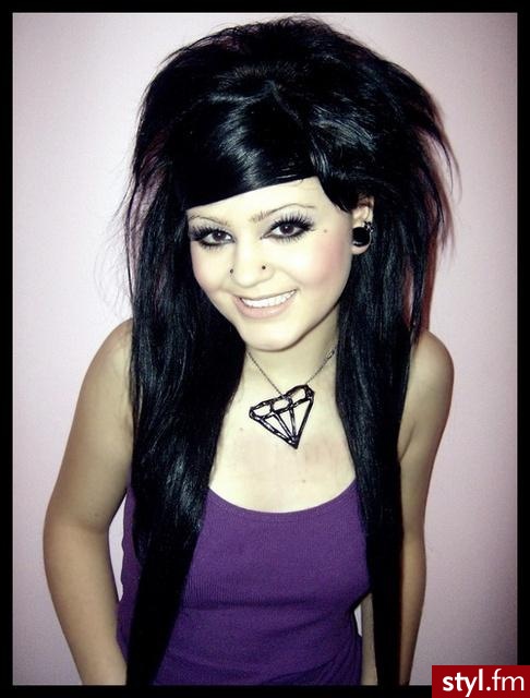 EMO Alternatywne Średnie Fryzury