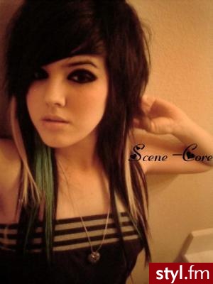 EMO Alternatywne Średnie Fryzury