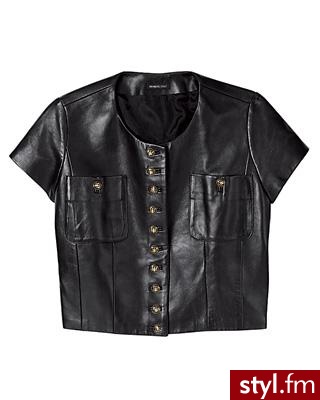 Skórzana krótka kurteczka firmy Members Only 627$ - Pozostałe Ciuchy Moda