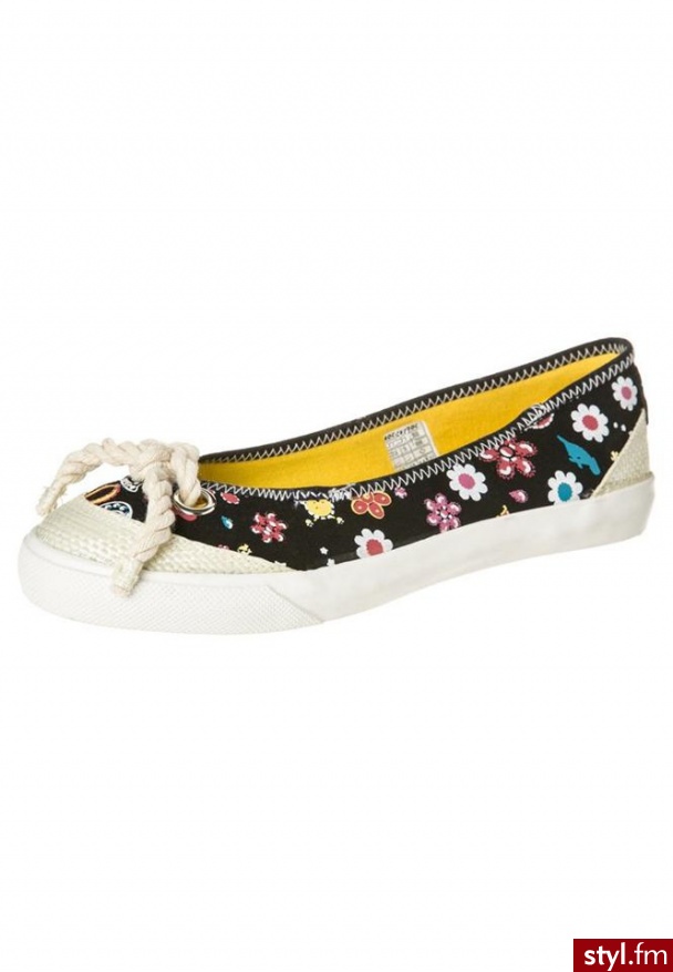 Rocket Dog TIKI DAISY ROCK Baleriny czarny - Balerinki Buty Moda