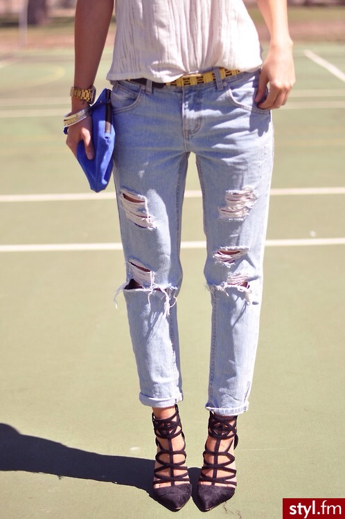 Jeansy Spodnie Moda