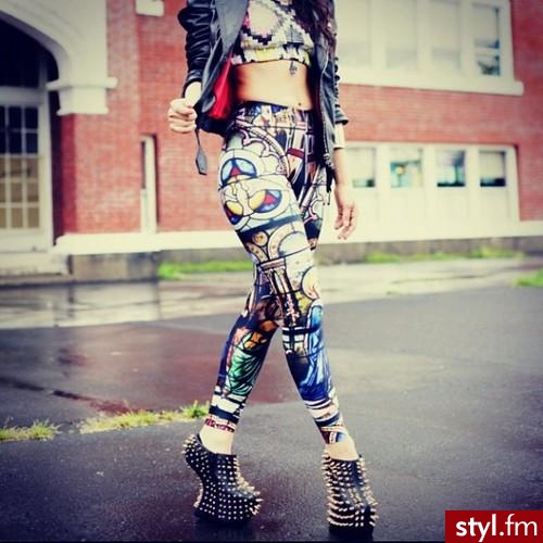 Leginsy Spodnie Moda