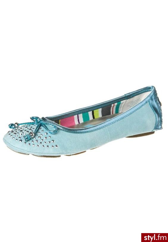 Anne Klein BUILTIN Baleriny turkusowy - Balerinki Buty Moda