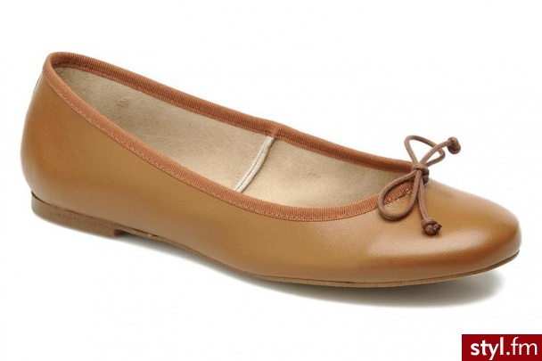 Georgia Rose Balerinki Fancine by (Brązowy) - Balerinki Buty Moda