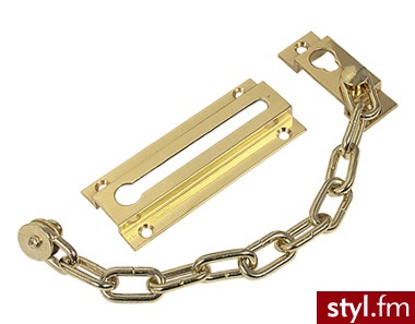 Metal-Bud zapornice drzwiowe z łańcuszkiem, mosiądz - Łańcuszki Biżuteria Moda
