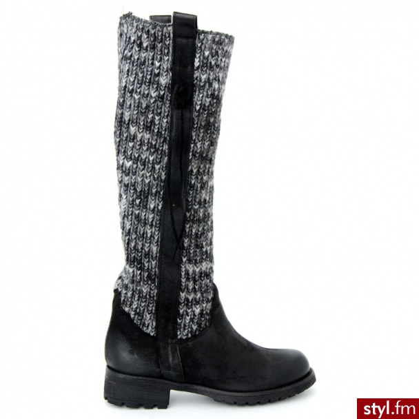 Venezia KOZAKI M1059 NER-GRI - Kozaki Buty Moda