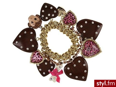 Bronsoletka pełna serc - Betsey Johnson - 79$ - Pozostałe Dodatki Moda