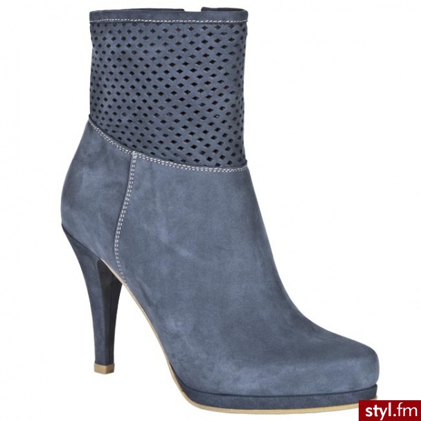 Gino Rossi BOTKI DBF274-5L00-C79-5700 BLUE NIEBIESKI - Botki Buty Moda