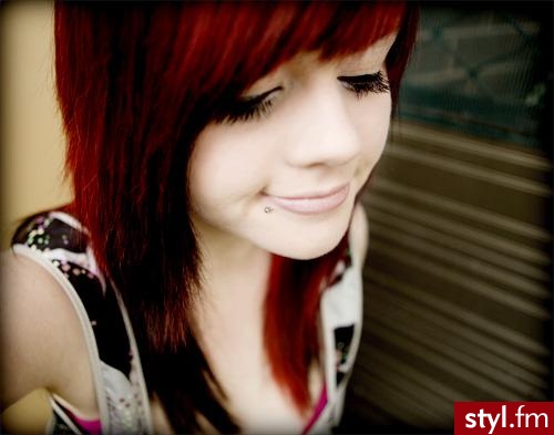 EMO Alternatywne Średnie Fryzury