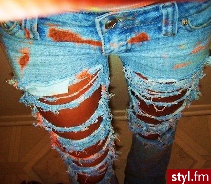 Jeansy Spodnie Moda