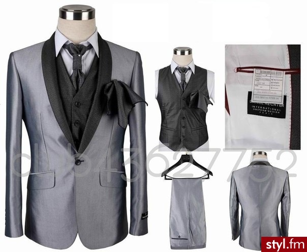 Stroje męskie Ślub Moda