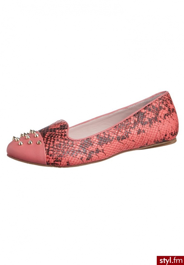 Miezko AMELIE Baleriny czerwony M2523 - Balerinki Buty Moda