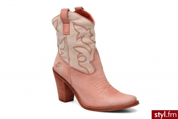 Felmini Półbuty i botki Floka by (Różowy) - Botki Buty Moda