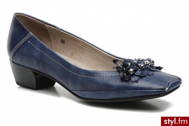 Fluchos Czółenka Carla 7677 by (Niebieski) - Czółenka Buty Moda