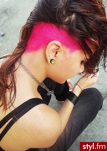 Kolorowe Punk Rock Alternatywne Średnie Fryzury