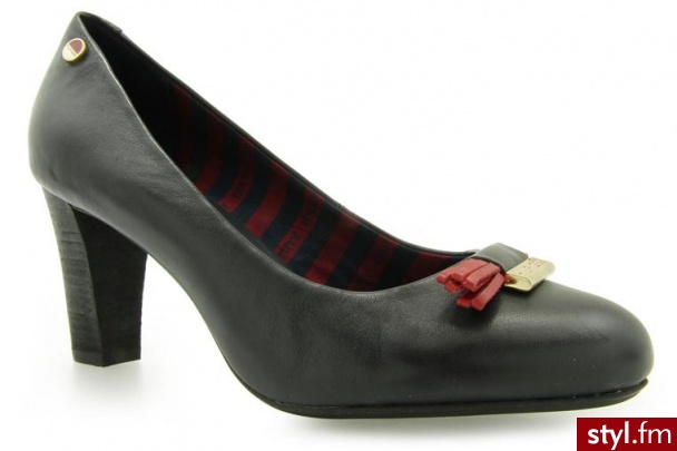 Tommy Hilfiger CINDY TUNIT 2 MIDNIGHT/TANGO RED - Czółenka Buty Moda