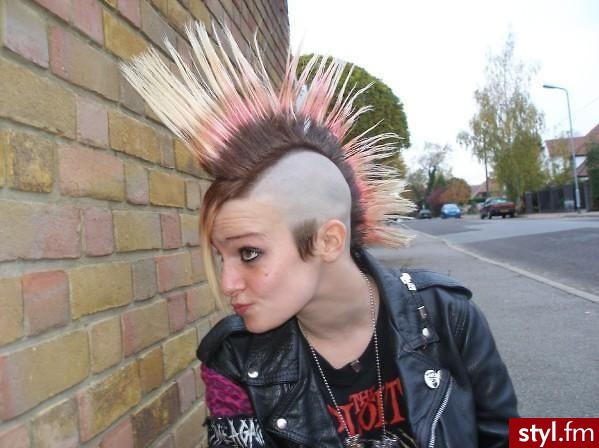 Kolorowe Punk Rock Alternatywne Średnie Fryzury
