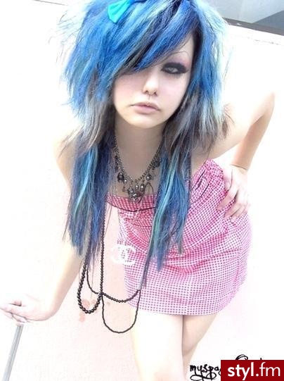 EMO Alternatywne Średnie Fryzury