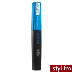 IsaDora Build Up Waterproof Mascara Wodoodporna extra Volume nr 20 Black 12 ml - Dzienne Makijaże