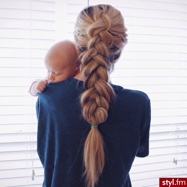 Blond Warkocze Kręcone Na co dzień Długie Fryzury