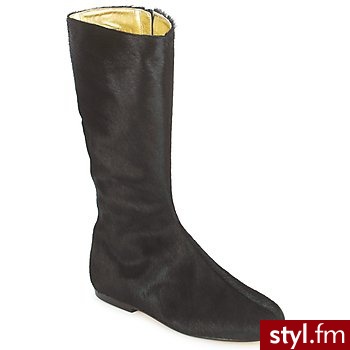 French Sole BUTY PATCH Black - Kozaki Buty Moda