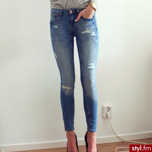 Jeansy Spodnie Moda