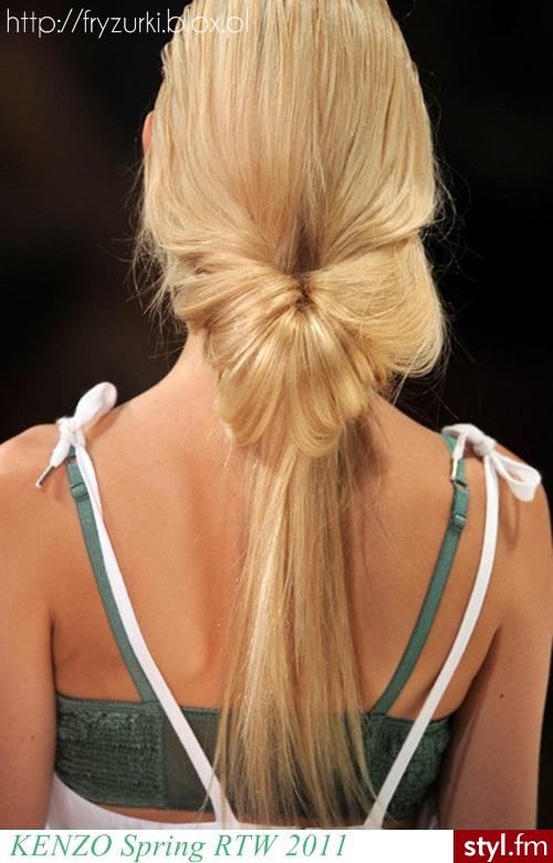 Blond Upięcie Proste Wieczorowe Długie Fryzury