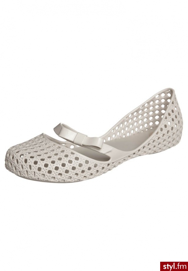 Mel by Melissa NECTARINE Baleriny z zapięciem beżowy (32081) - Balerinki Buty Moda
