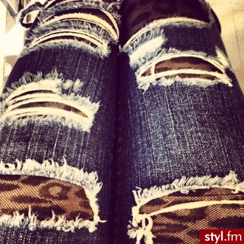 Jeansy Spodnie Moda