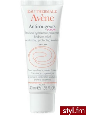AVENE ANTIROUGEURS JOUR Krem (emulsja) nawilżający - lekka konsystencja skóra naczynkowa normalna mieszana SPF20 40 ml - Emu Buty Moda