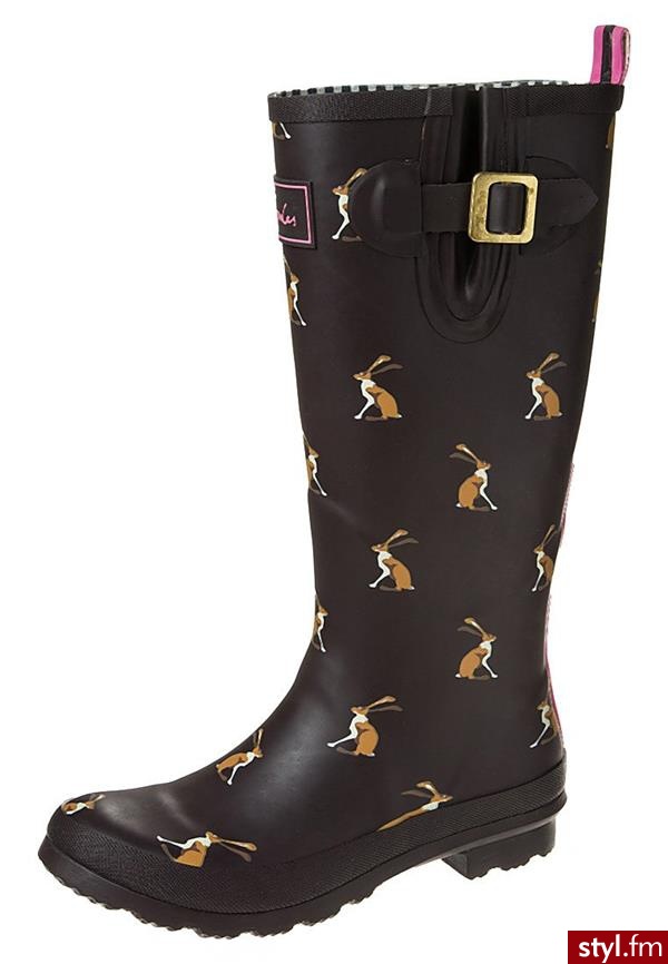 Joules Kalosze brązowy (Welly Print) - Kalosze Buty Moda
