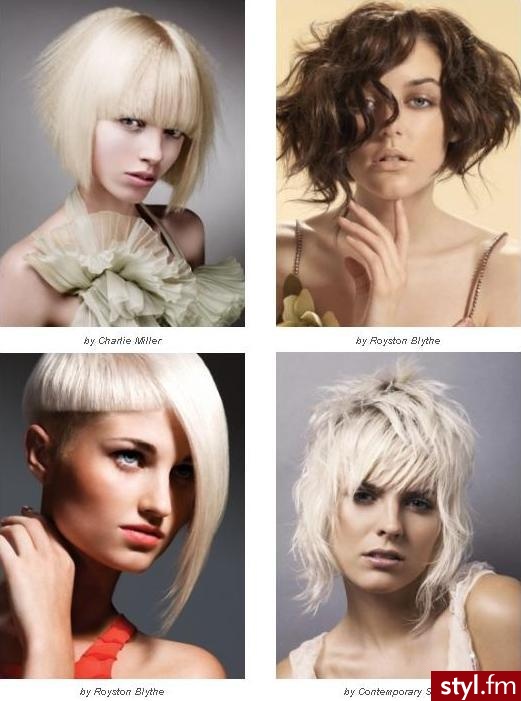 Blond Rozpuszczone Proste Na co dzień Krótkie Fryzury