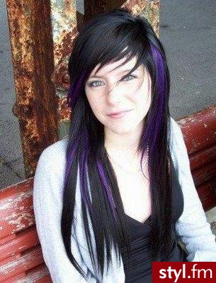 EMO Alternatywne Średnie Fryzury