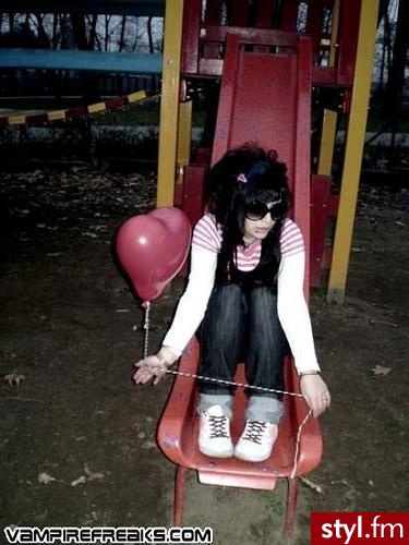 EMO Alternatywne Średnie Fryzury