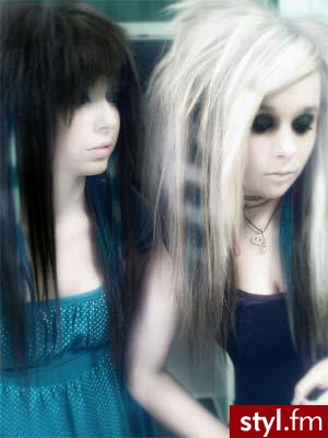 EMO Alternatywne Średnie Fryzury