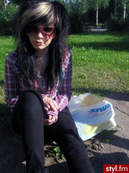 EMO Alternatywne Średnie Fryzury