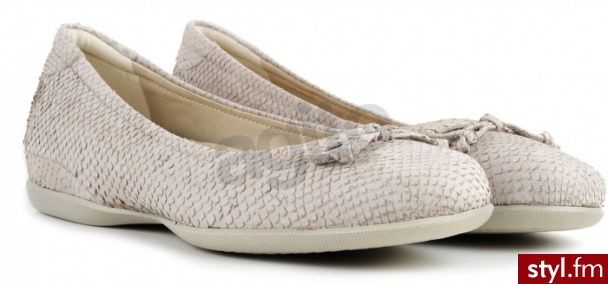 ECCO Baleriny Cosmic szare 356318 - Balerinki Buty Moda