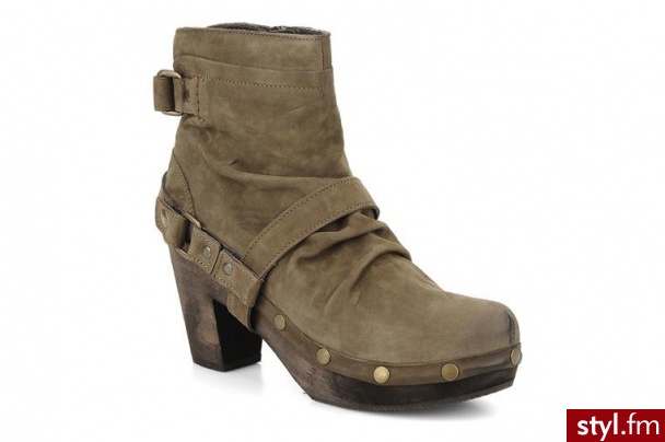 Mosquitos PÓŁBUTY I BOTKI WINONA BY MOSQUITOS (Beżowy) - Botki Buty Moda