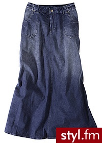 Bonprix Spódnica dżinsowa ze stretchem ciemny denim used 918224_17190 - Pozostałe Spódnice Moda